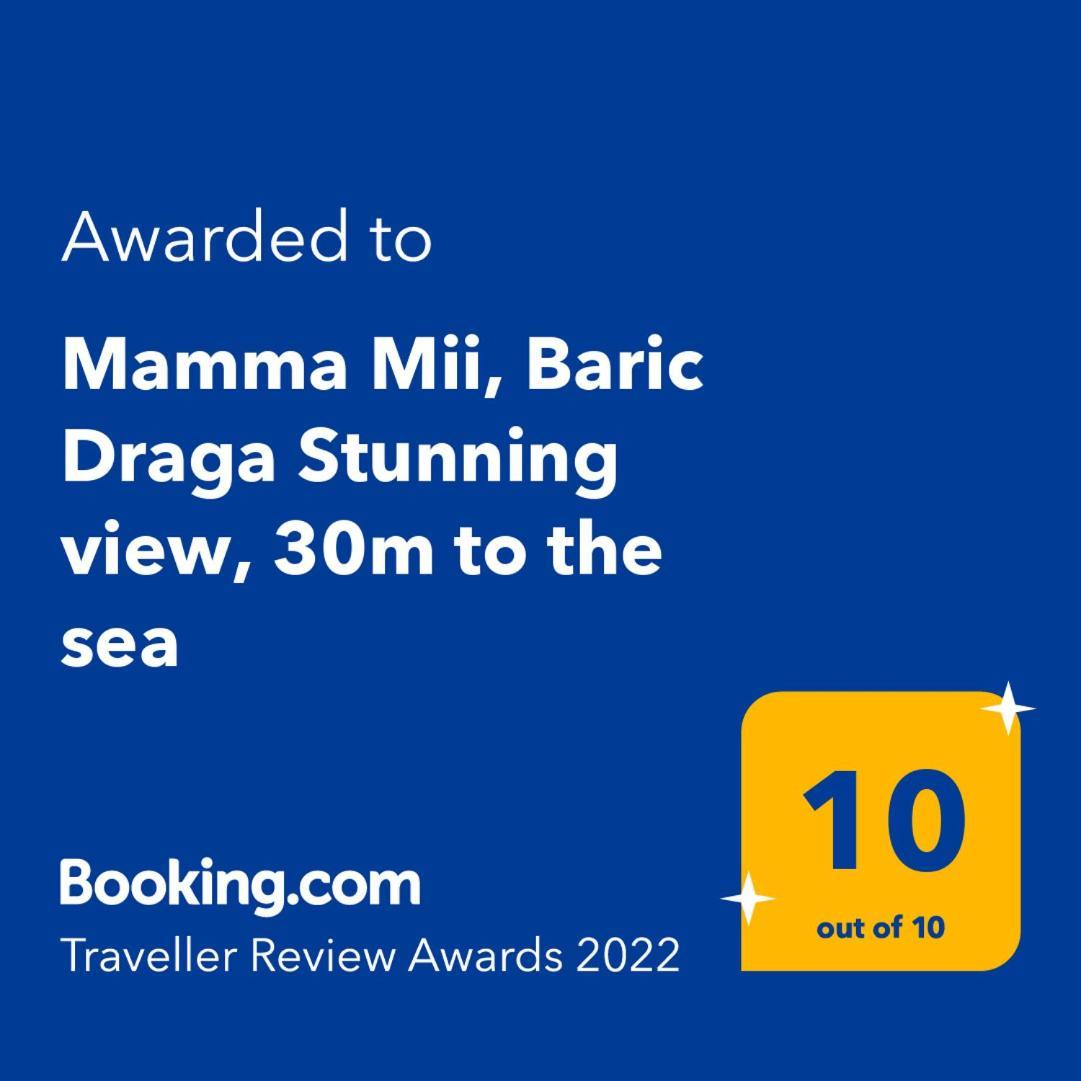 Mamma Mii, Baric Draga Stunning View, 30M To The Sea Apartment Exterior photo